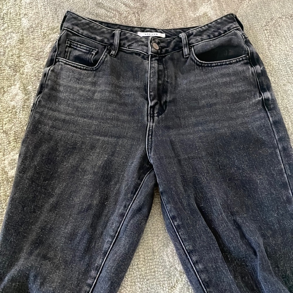 pacsun black mom jeans size 27